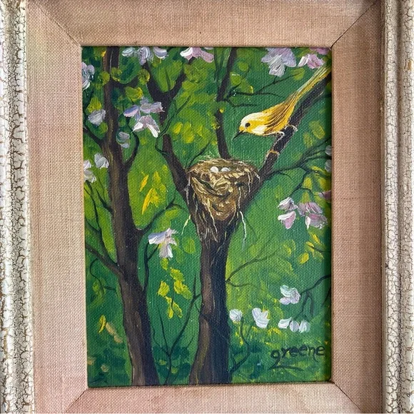 Vintage framed original oil painting